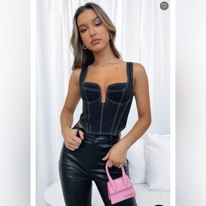 White Fox “She’s The One Bustier Black”